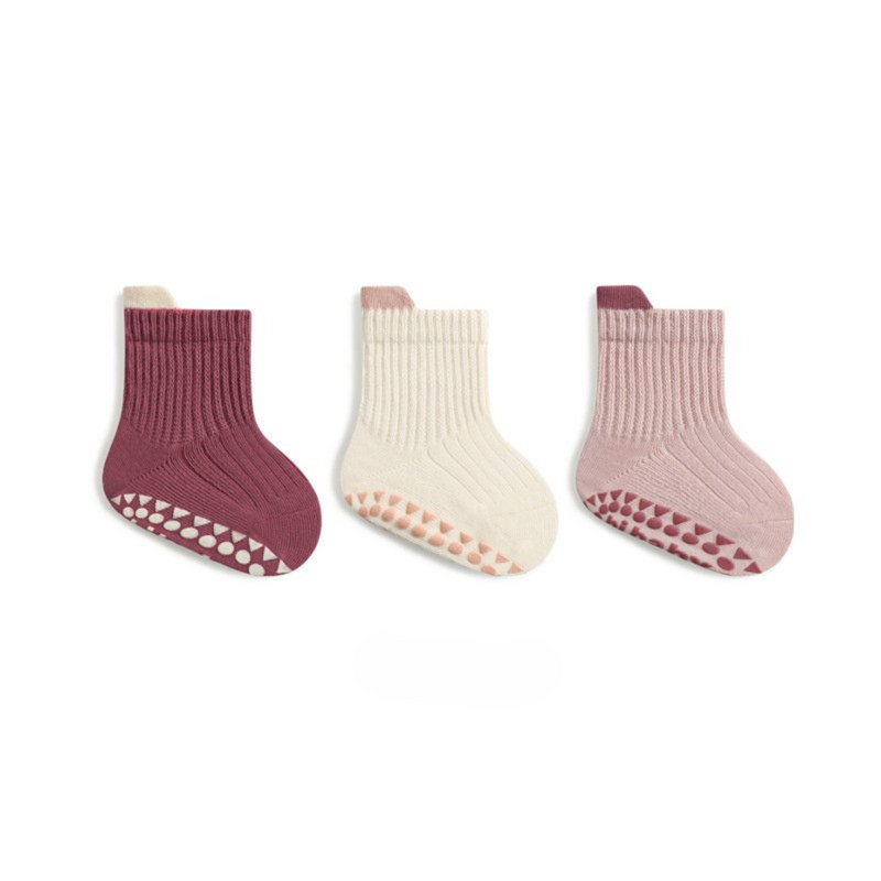 Anti-Rutsch Baby Socken (3er-Pack)
