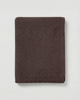 Personalisierte Strickdecke mit Namen - aus 100% Baumwolle