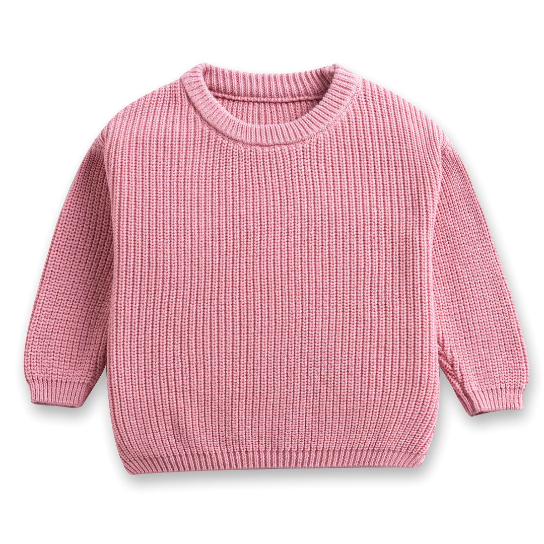 Hand-knitted personalized sweater made of 100% cotton