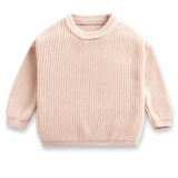 Handgestrickter personalisierter Strickpullover aus 100% Baumwolle