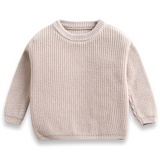 Handgestrickter personalisierter Strickpullover aus 100% Baumwolle