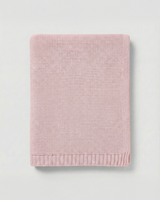 Personalisierte Strickdecke mit Namen - aus 100% Baumwolle