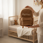 Personalized teddy backpack with name – daycare backpack for kids