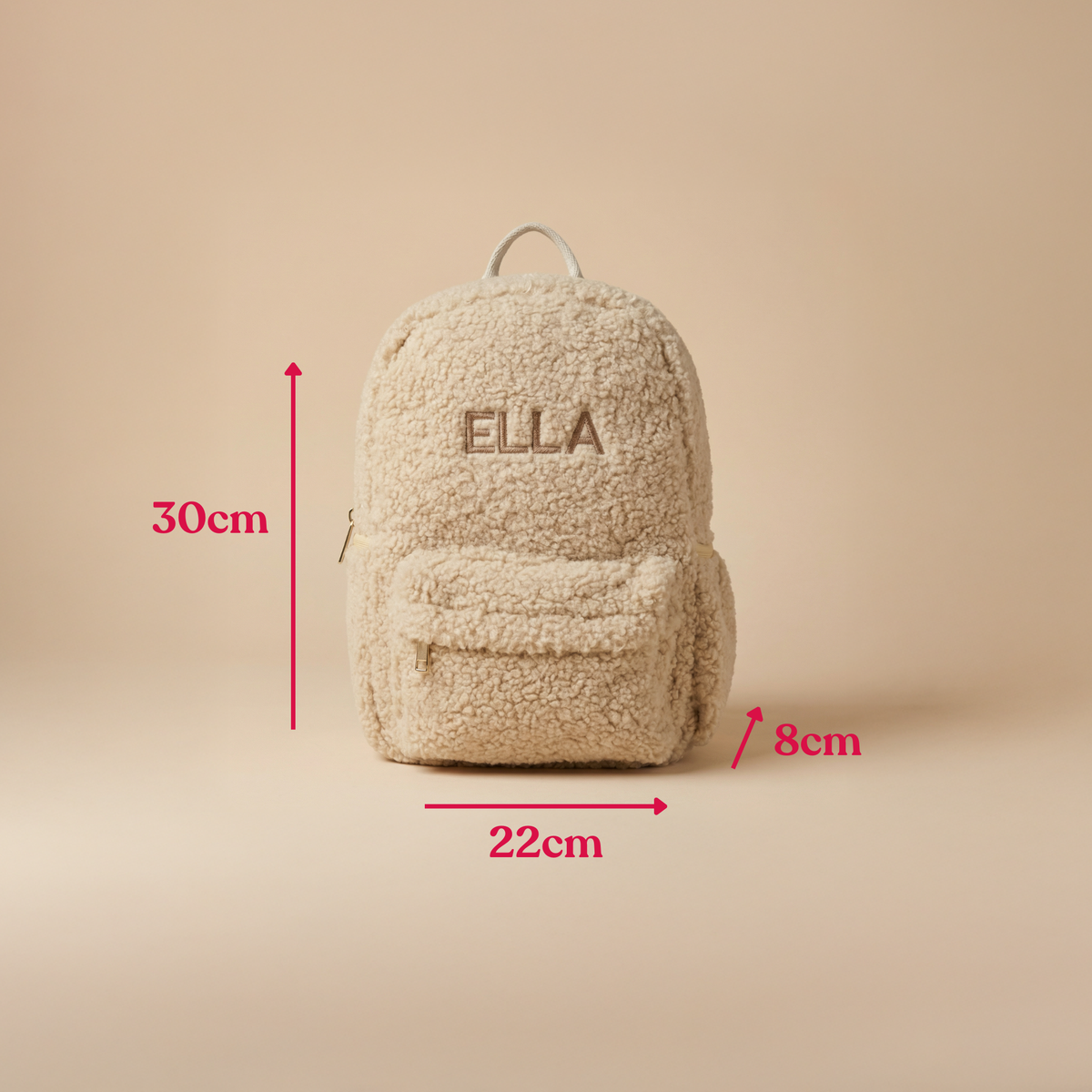 Personalized teddy backpack with name – daycare backpack for kids