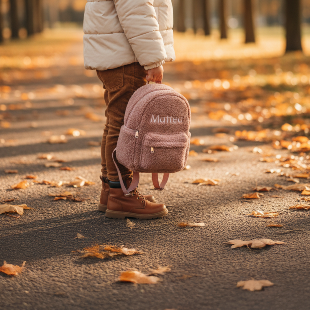 Personalized teddy backpack with name – daycare backpack for kids